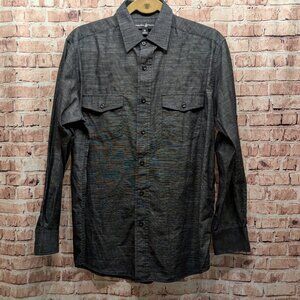 Beverly Hills Polo Club Shirt Men's Long Sleeve Button-Up Size Medium